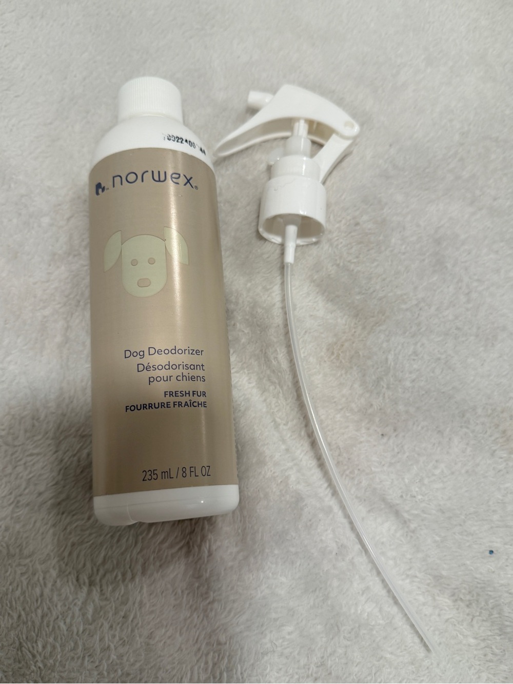 Norwex Dog Deodorizer Spray - Beige and White